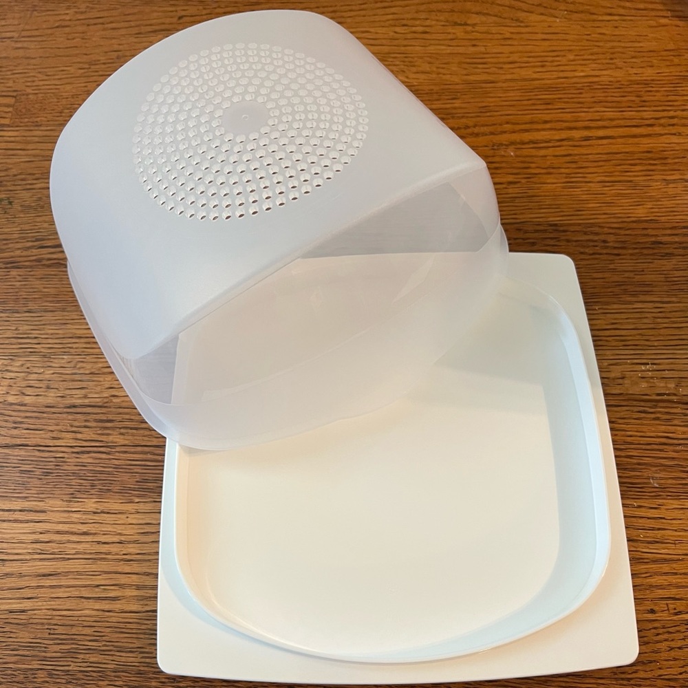 Tupperware square Cheese Keeper.